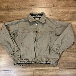 Columbia Tan Lightweight Jacket with Zipper Closure